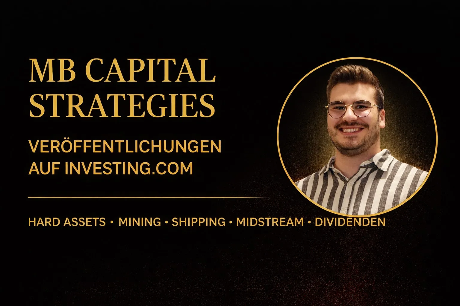 Marco Bozem — Rohstoff-Superzyklus Experte & Hard-Asset-Investor